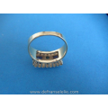 een vintage 14 karaat geel gouden dames ring