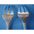 a pair of antique Dutch silver meat forks
