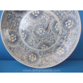 an antique Chinese blue and white porcelain plate Diana Cargo