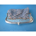 an antique Dutch silver purse with silver chain Wendels J.