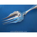 an antique Dutch silver engraved meat fork