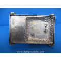 een antiek Chinees export zilveren kruidenset