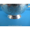 antique Chinees export silver tea set Kwan Hing
