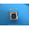 gouden lapis lazuli ring