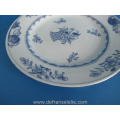 a pair of blue and white Chinese porcelain dishes