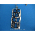 een vintage handgemaakt zilveren brutalist collier