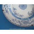  a blue and white Chinese porcelain dish Qianlong