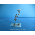 een vintage Hollands zilveren miniatuur lantaarn ontsteker