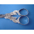 an antique Dutch silver pair of sheathed scissors