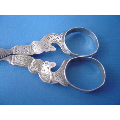 an antique Dutch silver pair of sheathed scissors