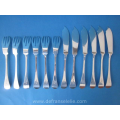 a set of six antique Dutch silver fish forks and knives