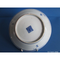 een 19e eeuwse Chinees porseleinen blauw wit bordje