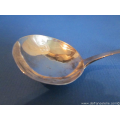 two antique Dutch silver cream spoons