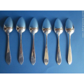 a set of six Dutch silver spoons