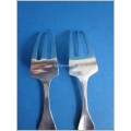 an antique pair of Dutch silver meat forks