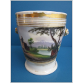 een antiek Porcelaine de Paris cachepot
