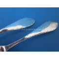 a pair of antique Dutch silver empire teaspoons