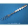 antique German silver handled meat fork