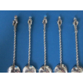 a set of eight Dutch silver teaspoons