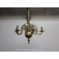 a fine Dutch brass chandelier
