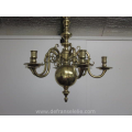 a fine Dutch brass chandelier