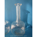a pair of antique glass carafes