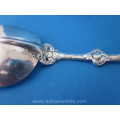 an antique Dutch silver birth spoon