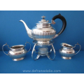 a four piece Dutch silver tea service