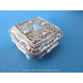 antique Dutch silver filigree peppermint box