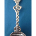 antique Dutch silver birth spoon