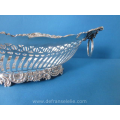 an antique Dutch silver bread basket