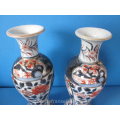 a pair of early 18th century Japanese imari vases