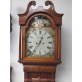 antique eight day mahogany grandfather clock