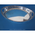 a vintage Dutch silver boat shaped serving tray
