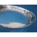 a vintage Dutch silver boat shaped serving tray