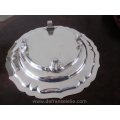 a very large antique German silver fruitbowl