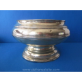 an antique Indonesian brass bowl