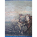 an oil painting on canvas landscape signed W. van Oort