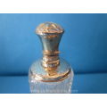antique Dutch perfume bottle with golden top 
