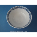 an earthenware hand painted blue and white Makkum bowl