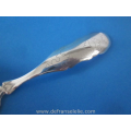 an antique Dutch silver engraved meat fork