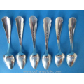 zes antiek Hollands zilveren theelepels