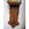 a vintage oak Frisian wall clock staartklok