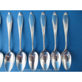 a set of ten antique Dutch silver teaspoons 