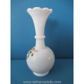 antique French hand painted opaline vase