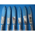 a set of six antique German silver handled fish knives Koch & Bergfeld