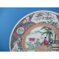 an antique polychrome Japanese porcelain charger