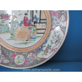 an antique polychrome Japanese porcelain charger