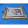  a pair of antique French gilt picture frames