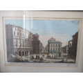 een antieke handgekleurde ets vue du fameux Theâtre de Marcelluz a Rome par Daumont